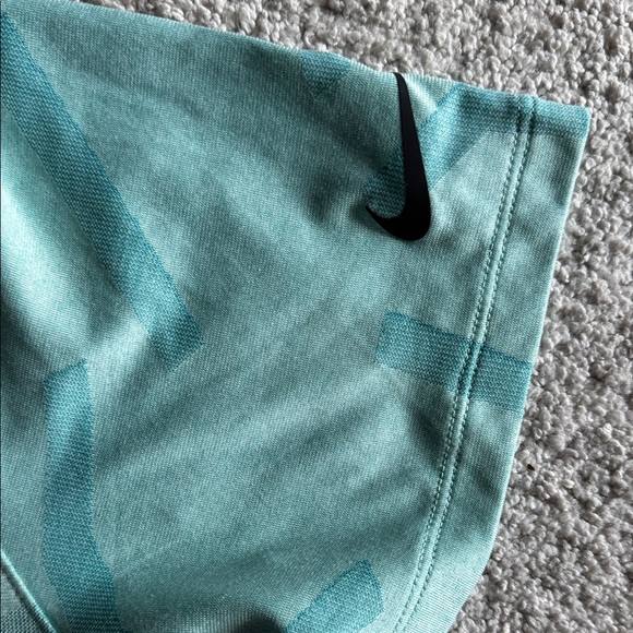Nike Men's Teal Patterned Polo Shirt - Picture 3 of 3